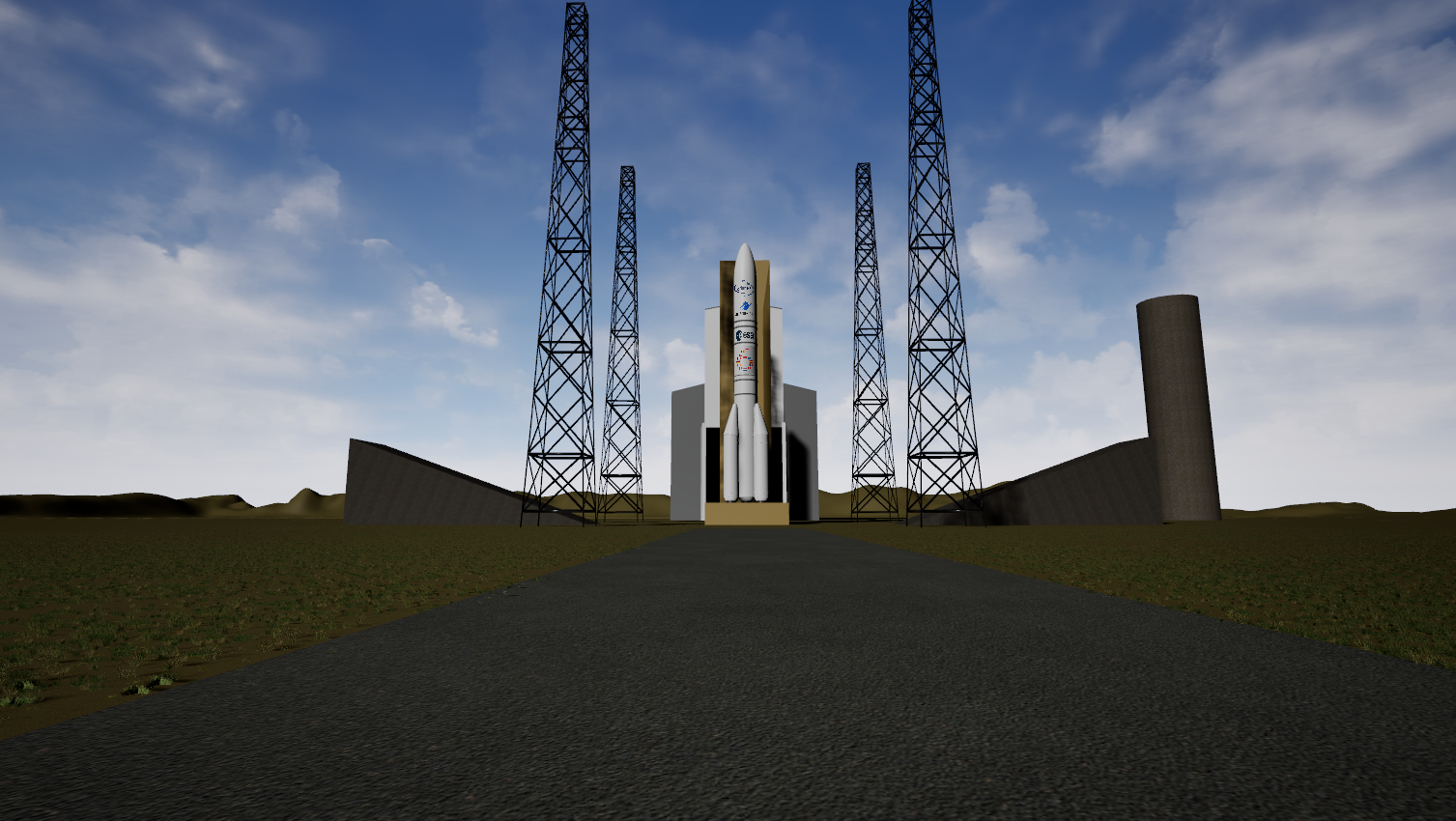 User experiencing the Ariane 64 rocket launch in virtual reality